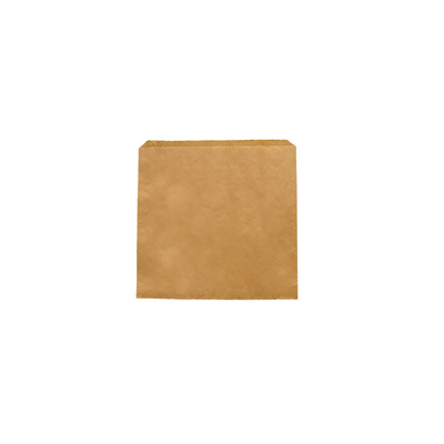 Papier Flachbeutel 17 x 17 cm braun