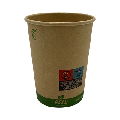 Bio Kaffeebecher ECO Kraft 200ml/8oz,  80 mm Karton (1.000 Stck)