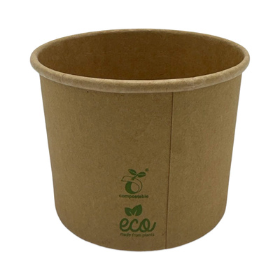 Bio Suppenbecher ECO Kraft 200ml/8oz,ؠ9,8cm Karton (1.000 Stck)